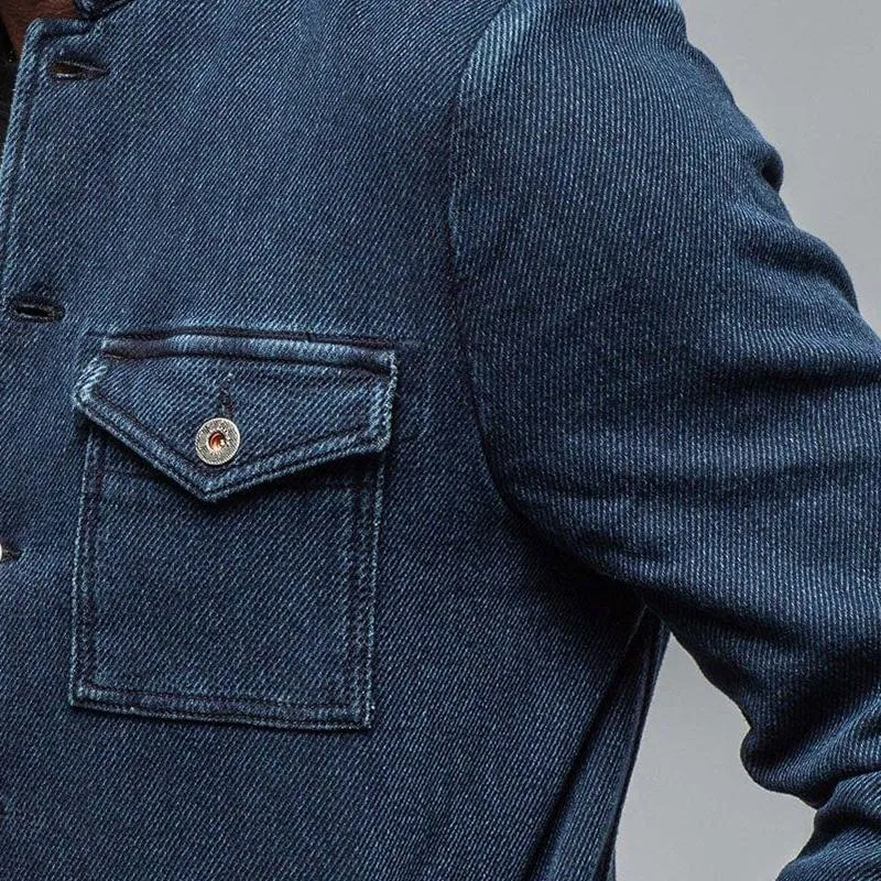 Men's Vintage Washed Denim Multi-Pocket Lapel Jacket 96164488X sold by Manly product image thumbnail 3