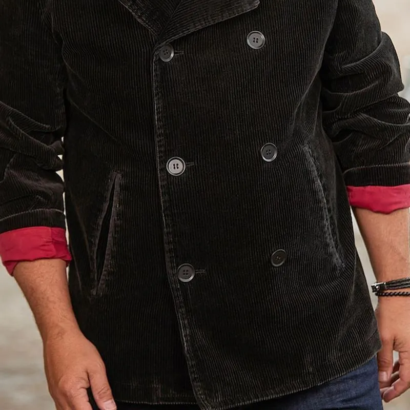 Men's Vintage Solid Corduroy Double Breasted Blazer 99470843X sold by Manly product image thumbnail 3