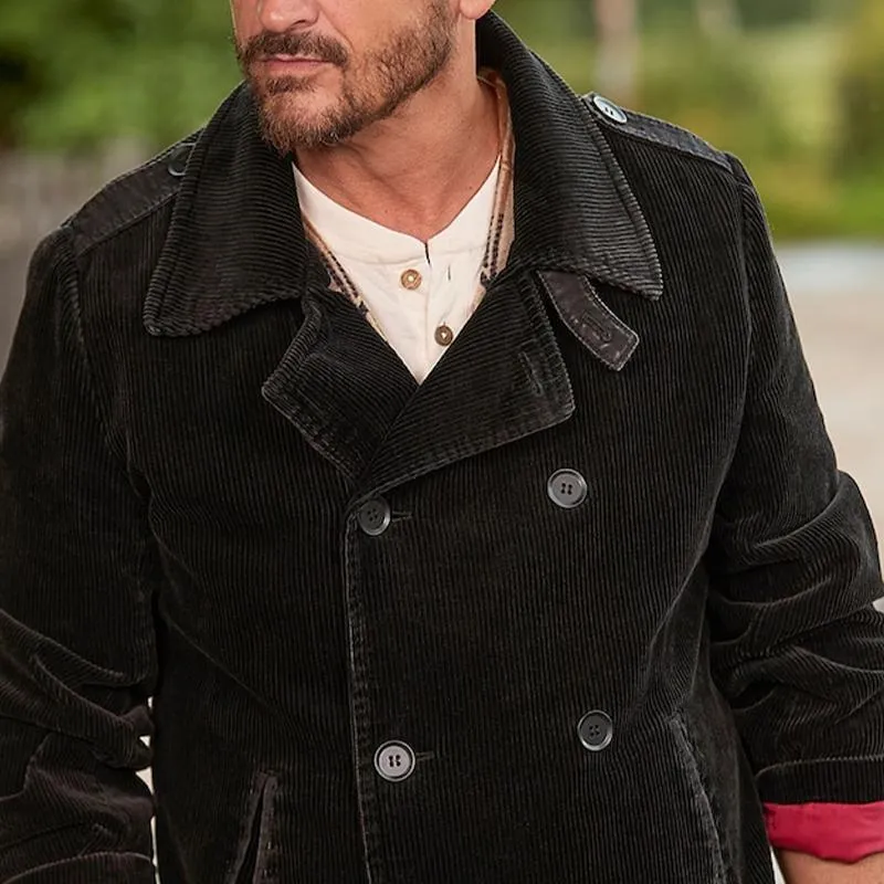 Men's Vintage Solid Corduroy Double Breasted Blazer 99470843X sold by Manly product image thumbnail 2