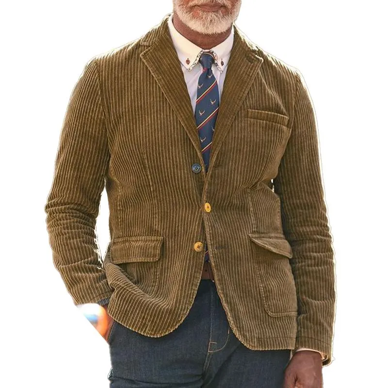 Men's Corduroy Single Breasted Vintage Blazer 80857821X sold by Manly