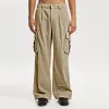 Men's Solid Color Corduroy Multi-pocket Cargo Pants 25400534Z sold by Manly