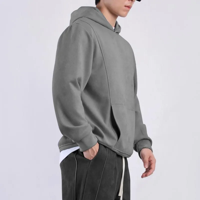Men's Solid Color Loose Long Sleeve Sports Casual Hoodie 19841794Z sold by Manly product image thumbnail 4