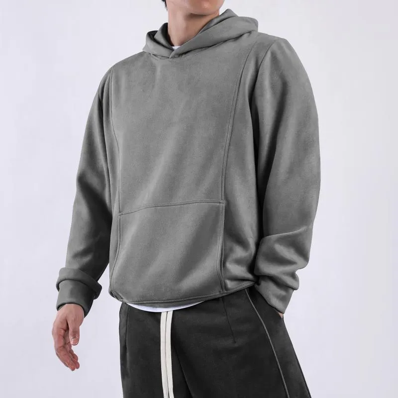 Men's Solid Color Loose Long Sleeve Sports Casual Hoodie 19841794Z sold by Manly product image thumbnail 2