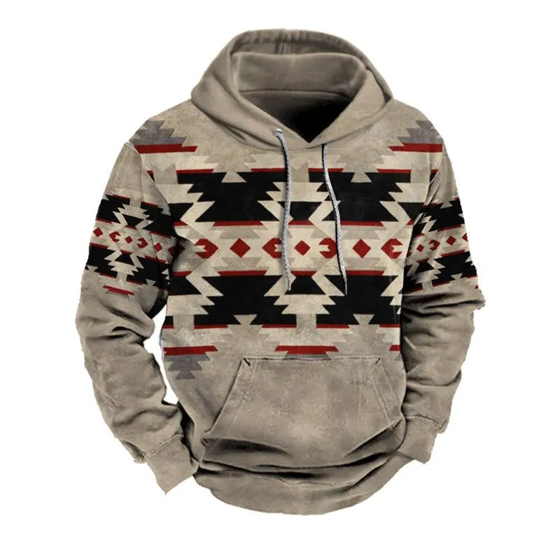 Men's Retro Print Street Hoodie 19511736U sold by Manly product image thumbnail 4