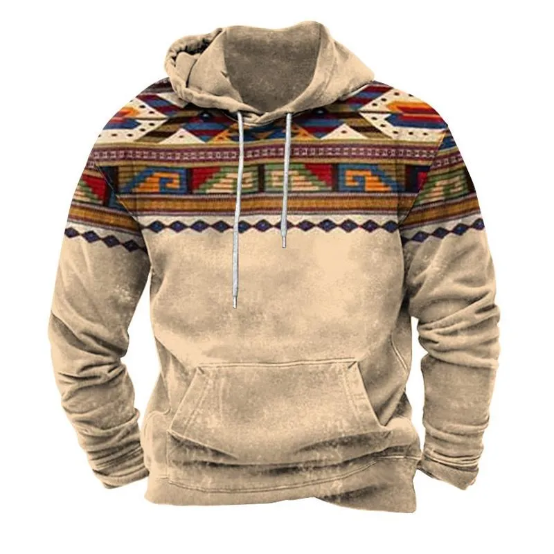 Men's Retro Print Street Hoodie 19511736U sold by Manly product image thumbnail 2
