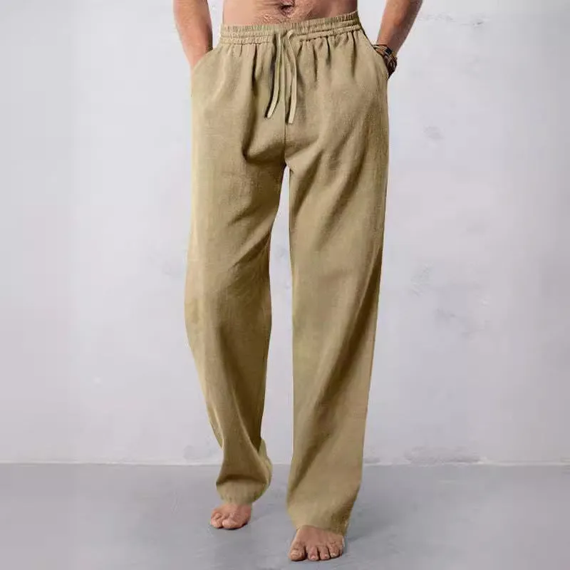 Men's Casual Linen Breathable Sports Pants 59606721U sold by Manly product image thumbnail 2
