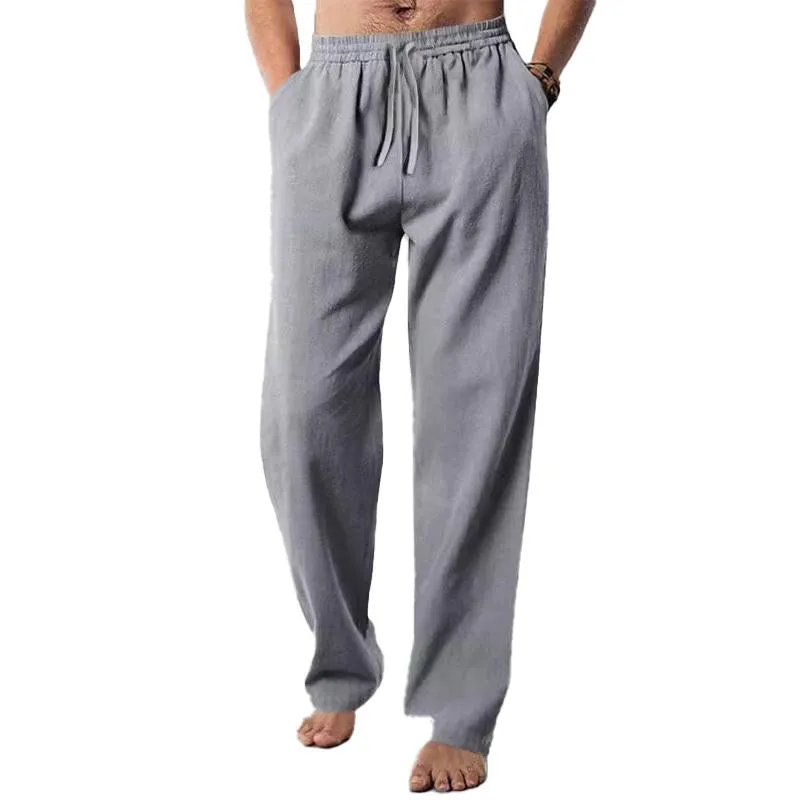 Men's Casual Linen Breathable Sports Pants 59606721U sold by Manly product image thumbnail 3