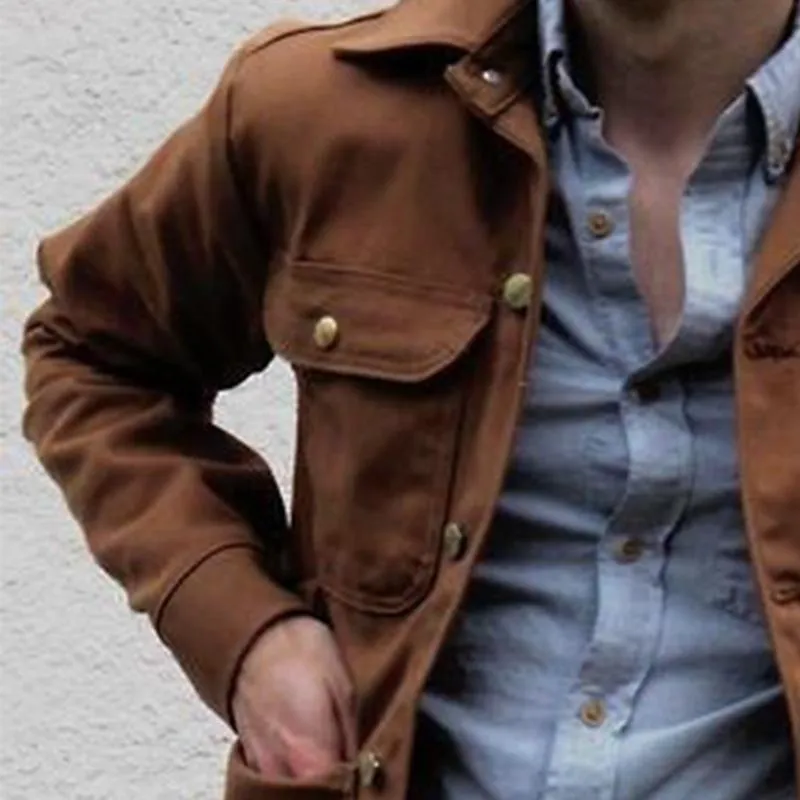 Men's Multi-Pocket Lapel Jacket 28595314U sold by Manly product image thumbnail 3