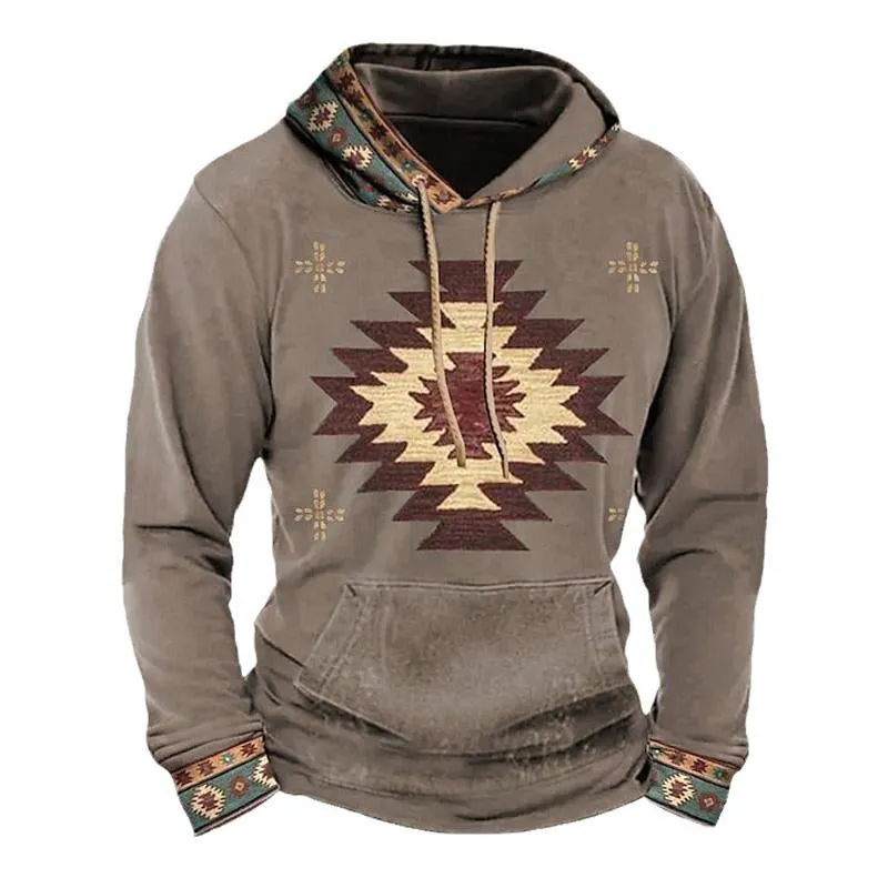 Men's Vintage Print Hoodie 34310680U sold by Manly product image thumbnail 3