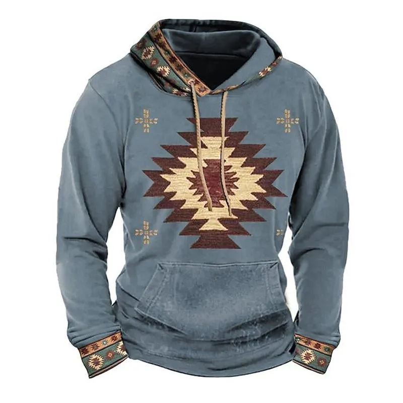 Men's Vintage Print Hoodie 34310680U sold by Manly