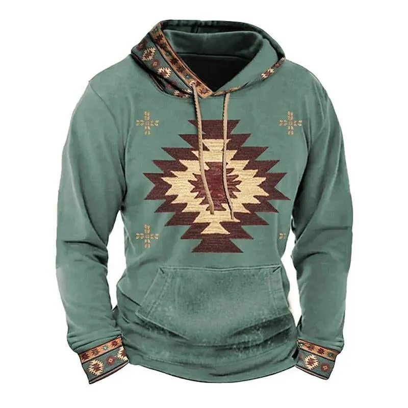 Men's Vintage Print Hoodie 34310680U sold by Manly product image thumbnail 4