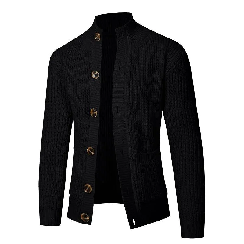 Men's Solid Color Versatile Casual Knitted Cardigan 31917166U sold by Manly product image thumbnail 4