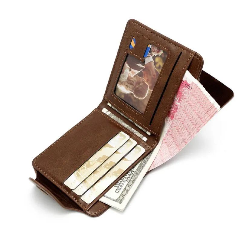 Men's Short Bi-fold Buckle Wallet 33067584U sold by Manly