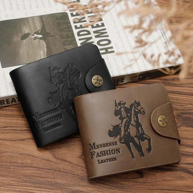 Men's Short Bi-fold Buckle Wallet 33067584U sold by Manly product image thumbnail 2