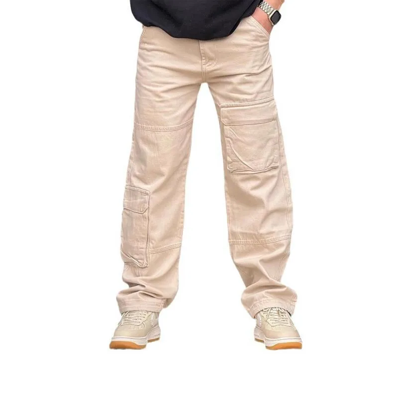 Men's Casual Multi-Pocket Cargo Pants 21764343Y sold by Manly