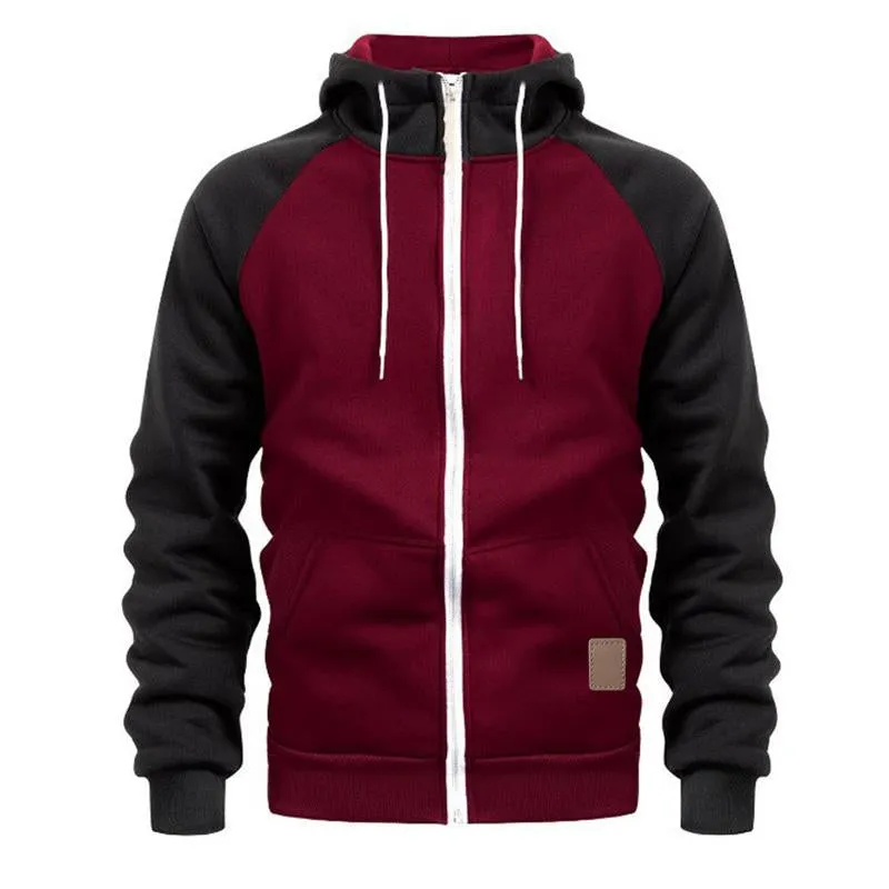 Men's Colorblock Sports Zip-Up Hoodie 13947767X sold by Manly product image thumbnail 4
