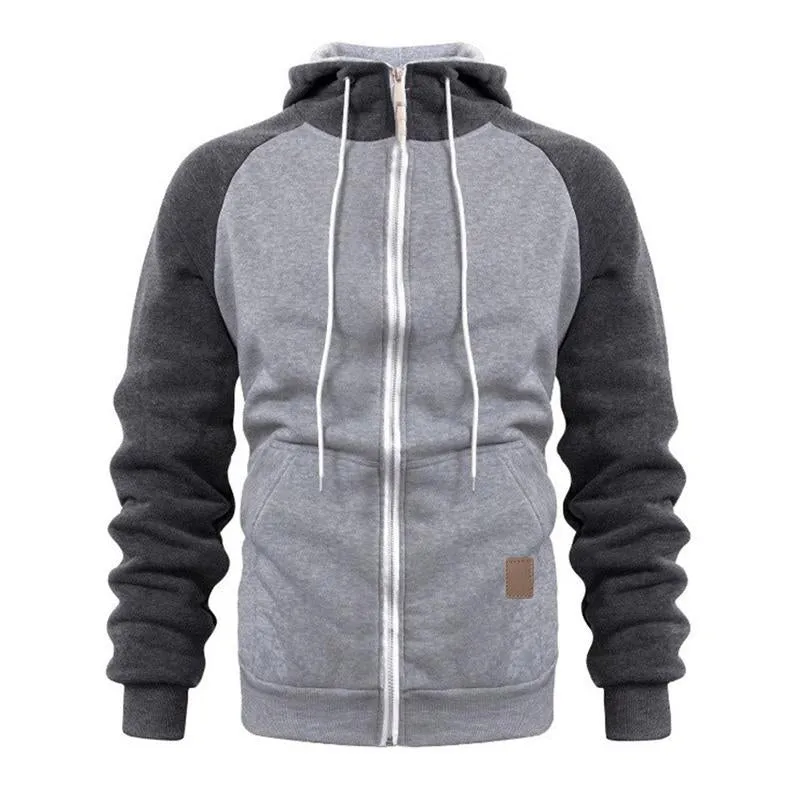 Men's Colorblock Sports Zip-Up Hoodie 13947767X sold by Manly