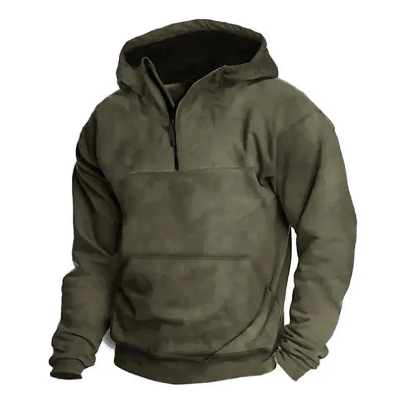 Men's Casual Solid Color Pullover Thick Hoodie 89853596X sold by Manly