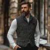 Men's Vintage Herringbone Lapel Suit Vest 36456506Y sold by Manly