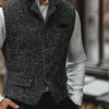 Men's Vintage Herringbone Lapel Suit Vest 36456506Y sold by Manly