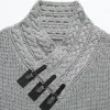Men's Knitted Long Sleeve Button Sweater 25044622U sold by Manly