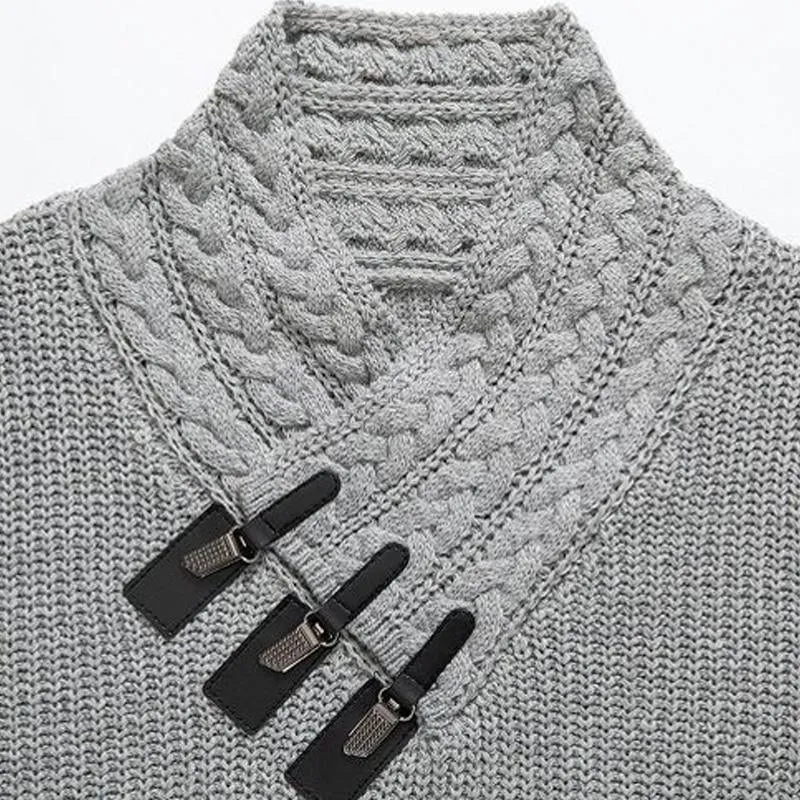Men's Knitted Long Sleeve Button Sweater 25044622U sold by Manly product image thumbnail 5