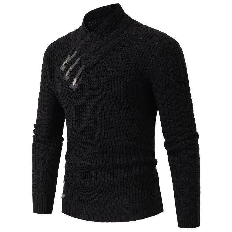 Men's Knitted Long Sleeve Button Sweater 25044622U sold by Manly product image thumbnail 4