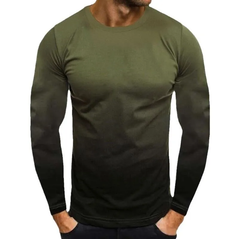 Men's Printed Sleeves Round Neck Long Sleeve T-Shirt 73347434U sold by Manly product image thumbnail 5