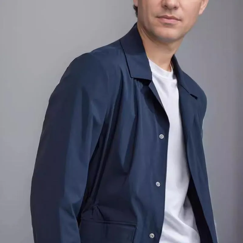 Men's Retro Casual Workwear Solid Color Jacket 05074820U sold by Manly product image thumbnail 5