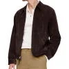Men's Vintage Lapel Suede Zipper Slim Fit Jacket 00858784M sold by Manly