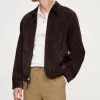 Men's Vintage Lapel Suede Zipper Slim Fit Jacket 00858784M sold by Manly