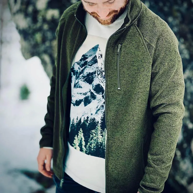 Men's Casual Stand Collar Loose Zipper Sports Jacket 81694703M sold by Manly product image thumbnail 5