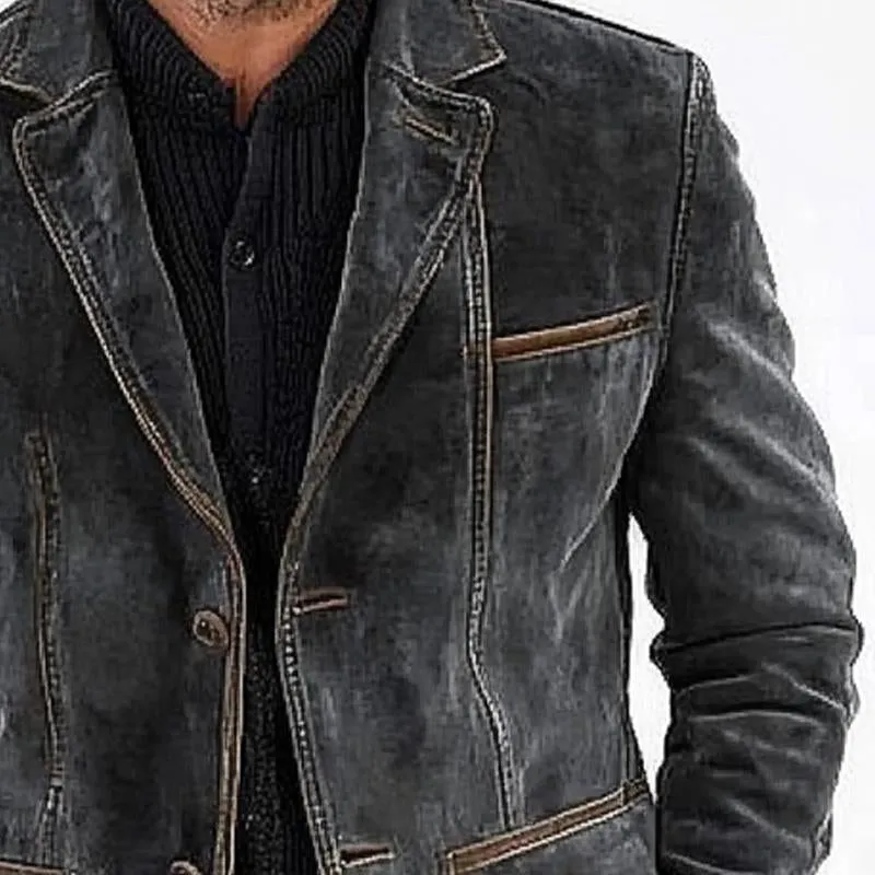 Men's Vintage Suede Single Breasted Blazer 07317369X sold by Manly product image thumbnail 2