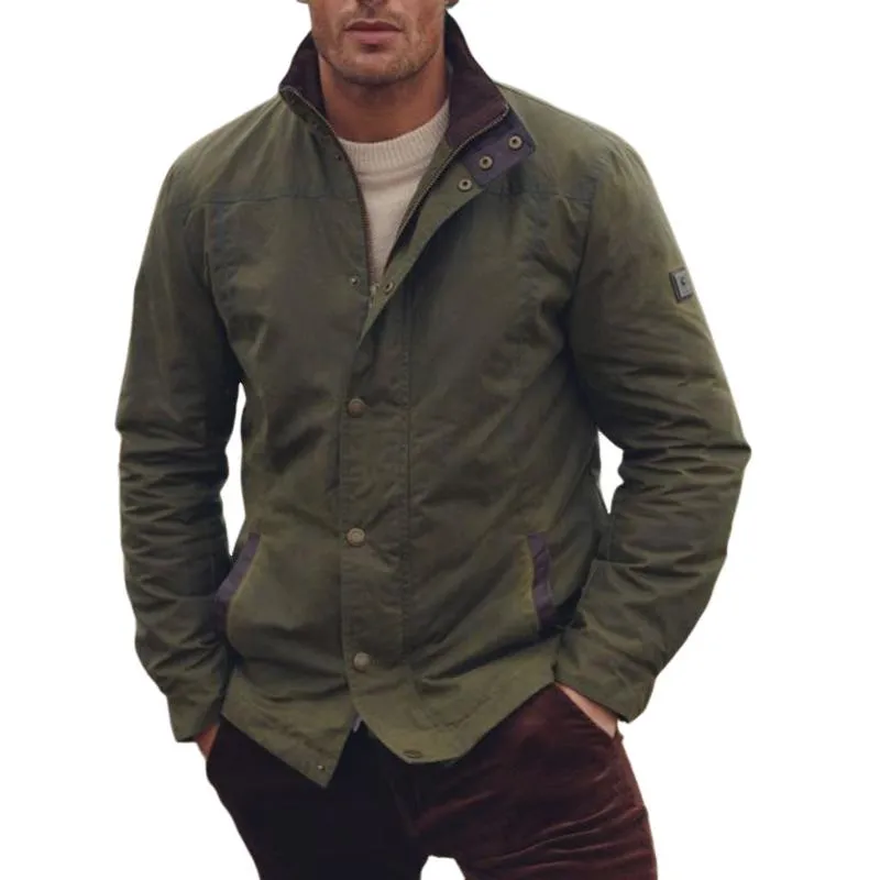 Men's Vintage Army Green Jacket 45980704U sold by Manly