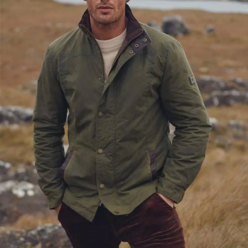 Men's Vintage Army Green Jacket 45980704U sold by Manly product image thumbnail 2