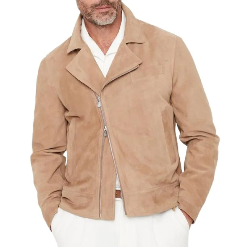 Men's Vintage Suede Zip-Up Jacket 24225311U sold by Manly