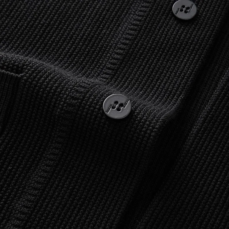 Men's Solid Color Retro Single-breasted Casual Knitted Cardigan 31656649X sold by Manly product image thumbnail 4