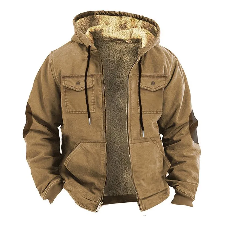 Men's Vintage Colorblock Hooded Zip-Up Jacket 92857078X sold by Manly product image thumbnail 3