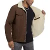 Men's Solid Color Lambswool Lining Corduroy Jacket 02133587Y sold by Manly