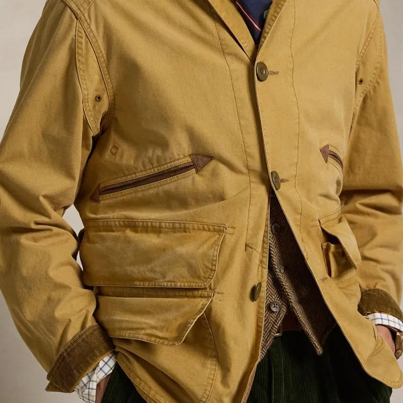 Men's Solid Multi-Pocket Single Breasted Jacket 76298666U sold by Manly product image thumbnail 3