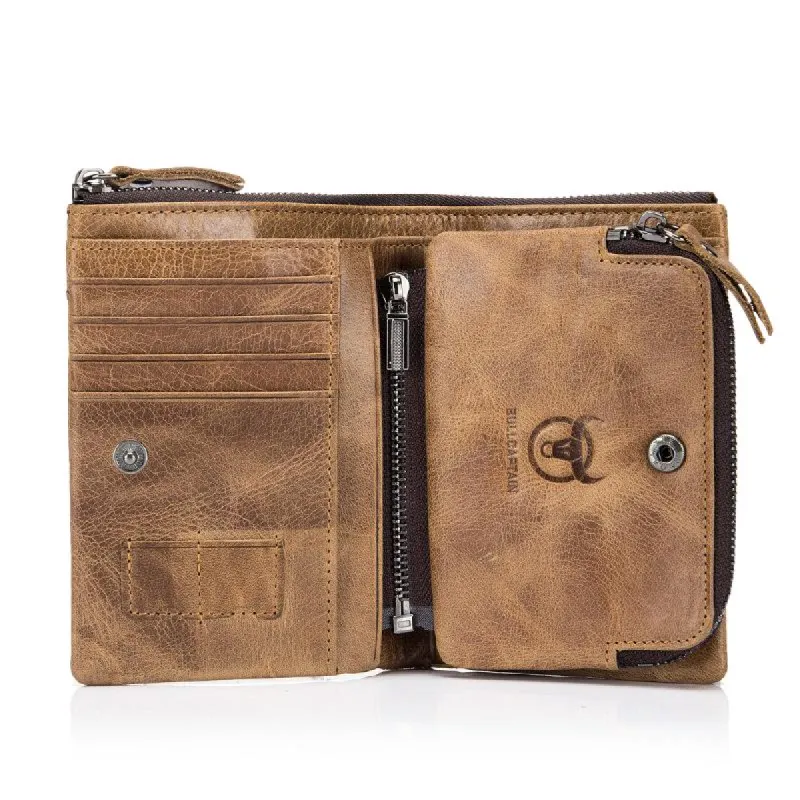 Men's Top Layer Cowhide Leather Vintage Wallet 42771572U sold by Manly