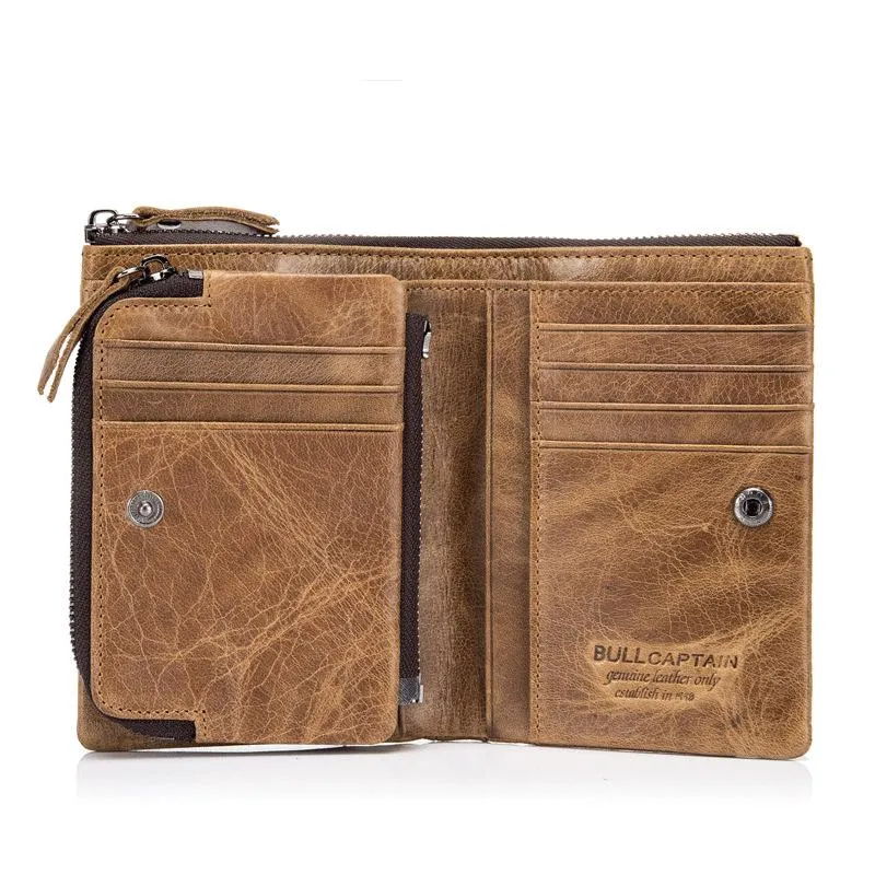 Men's Top Layer Cowhide Leather Vintage Wallet 42771572U sold by Manly product image thumbnail 3
