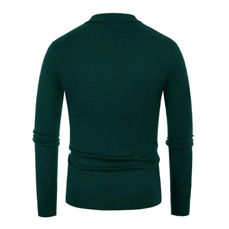 Men's Casual Thin Striped Knitted Long Sleeve Polo Shirt 04110554M sold by Manly product image thumbnail 4