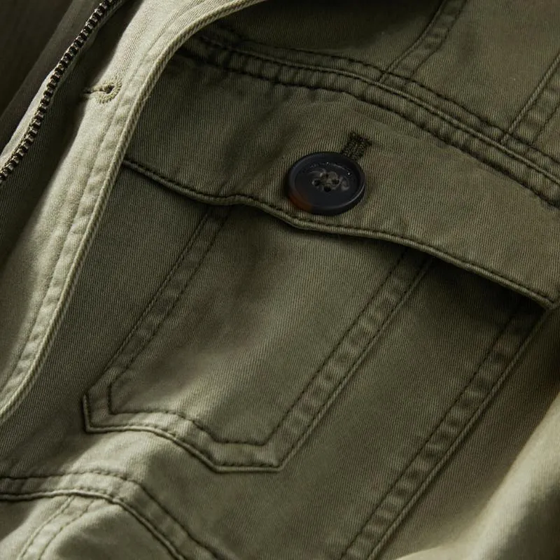 Men's Retro Casual Multi-Pocket Lapel Daddy Jacket 76058724TO sold by Manly product image thumbnail 3