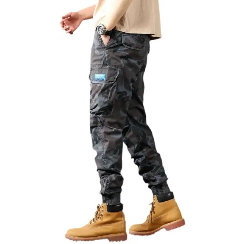 Men's Camo Washed Cotton Multi-pocket Cargo Pants 47568218Z sold by Manly
