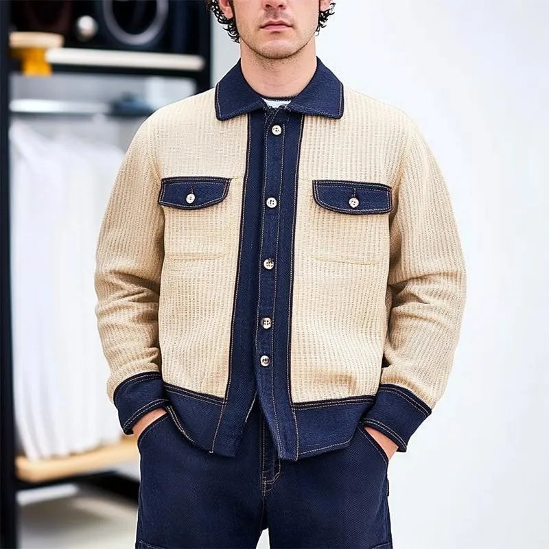 Men's Colorblock Corduroy Jacket 20850556U sold by Manly product image thumbnail 2