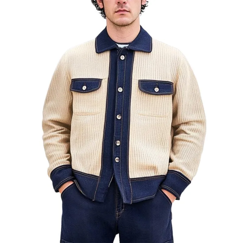 Men's Colorblock Corduroy Jacket 20850556U sold by Manly
