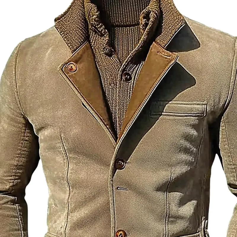 Men's Suede Stand Collar Jacket 90701215U sold by Manly product image thumbnail 3