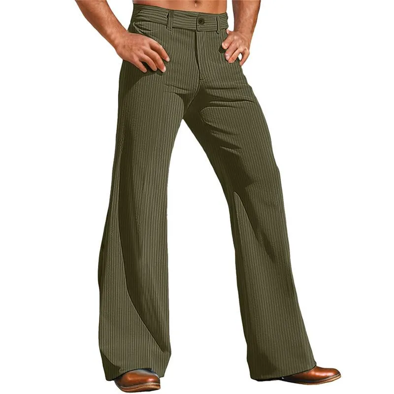 Men's Vintage Corduroy Loose Flared Pants 29082031M sold by Manly