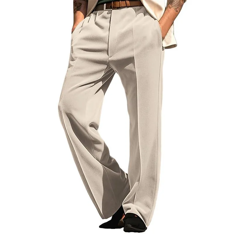 Men's Vintage Solid Velvet Straight-leg Suit Pants 70164650M sold by Manly product image thumbnail 5